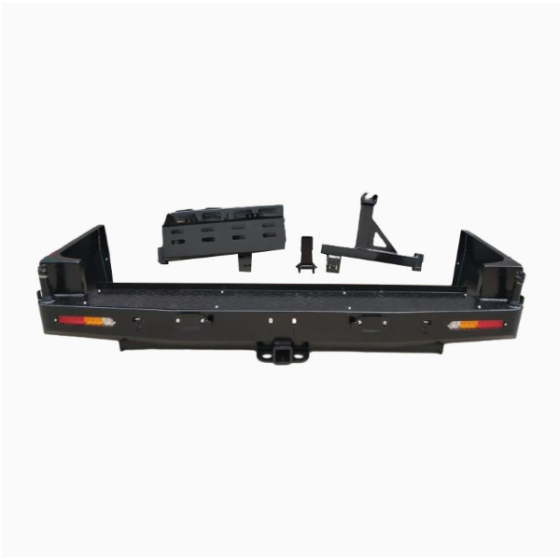 Suitable for TOYOTA LC100 FJ100 rear bumper BULL BAR with jerry can and spare tyre rack RA model