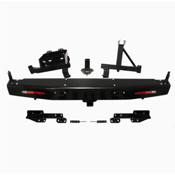 Fits TOYOTA FJ79 Rear BUMPER LC79 pickup with spare tyre rack and jerry can holder RB version