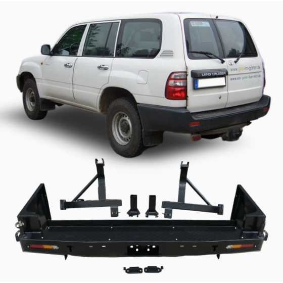 Suitable for Land Cruiser LC105 FJ105 rear bumper with spare tyre oil can holder RB model