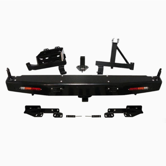 Suitable for TOYOTA 2019 HILUX ROCCO bumper rear bar RE version with fuel barrel rack and spare wheel rack