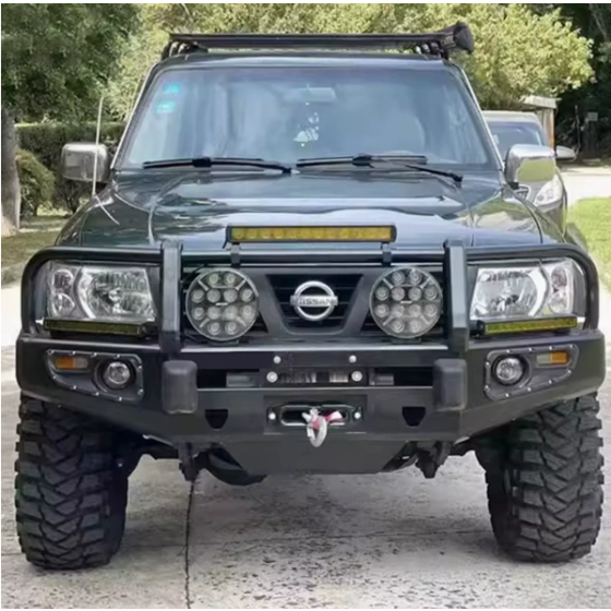 Suitable for Nissan 2005 PATROL Y61 Front BUMPER Bull Bar Y61 Crash-Resistant Modified Front Bumper