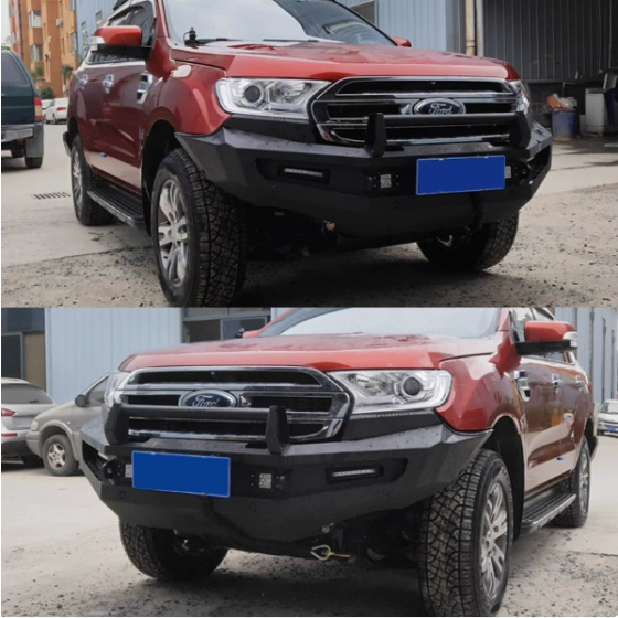 Suitable for RANGER T7 front bumper modified sport bar T8 with fog lights Ford pickup crash-resistant front bumper